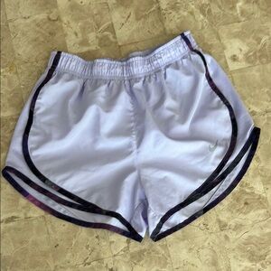 Nike Dri-Fit Lavender Running/ Athletic Shorts Multi Color Trim Women’s Size XS‎